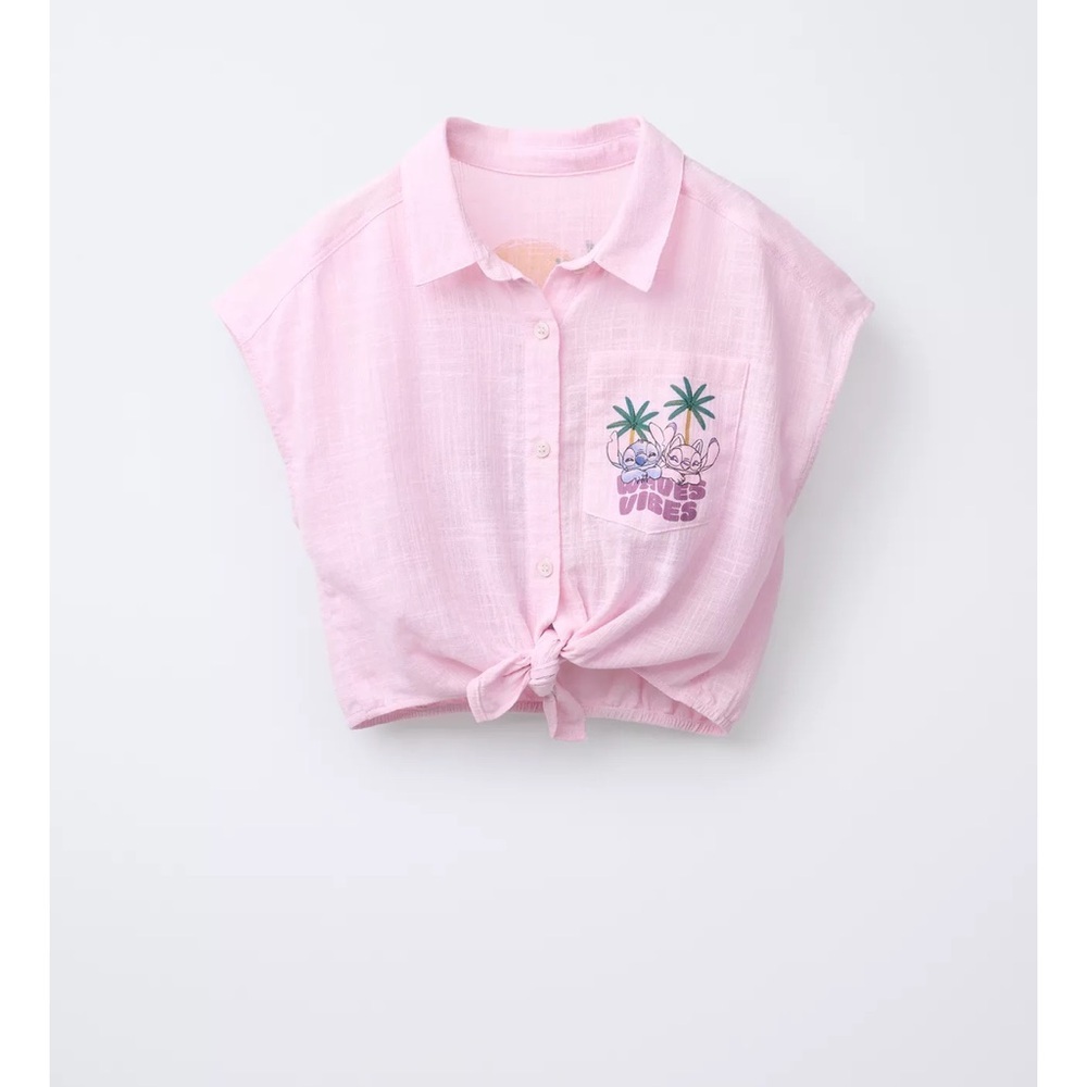ZARA LILO & STITCH © DISNEY KNOTTED SHIRT